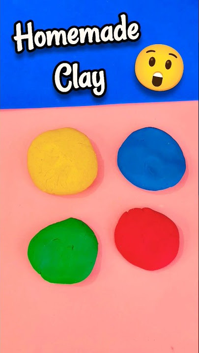 How to make SOFT CLAY at home easy, Homemade play dough, How to make soft  clay at home