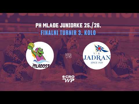 ŽAVK Mladost - Jadran, Final tournament of the younger junior championships, March 25/26, Round 3