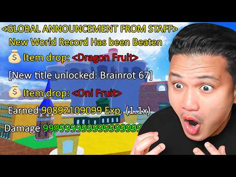 I Broke Blox Fruits 🌎 HARDEST WORLD RECORD 🌎