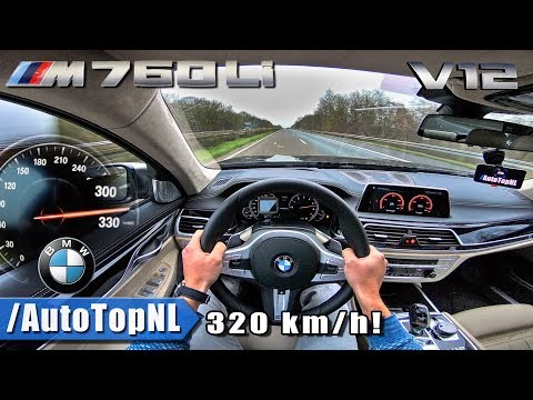BMW 7 Series M760Li 320km/h!! AUTOBAHN POV Acceleration & TOP SPEED By AutoTopNL