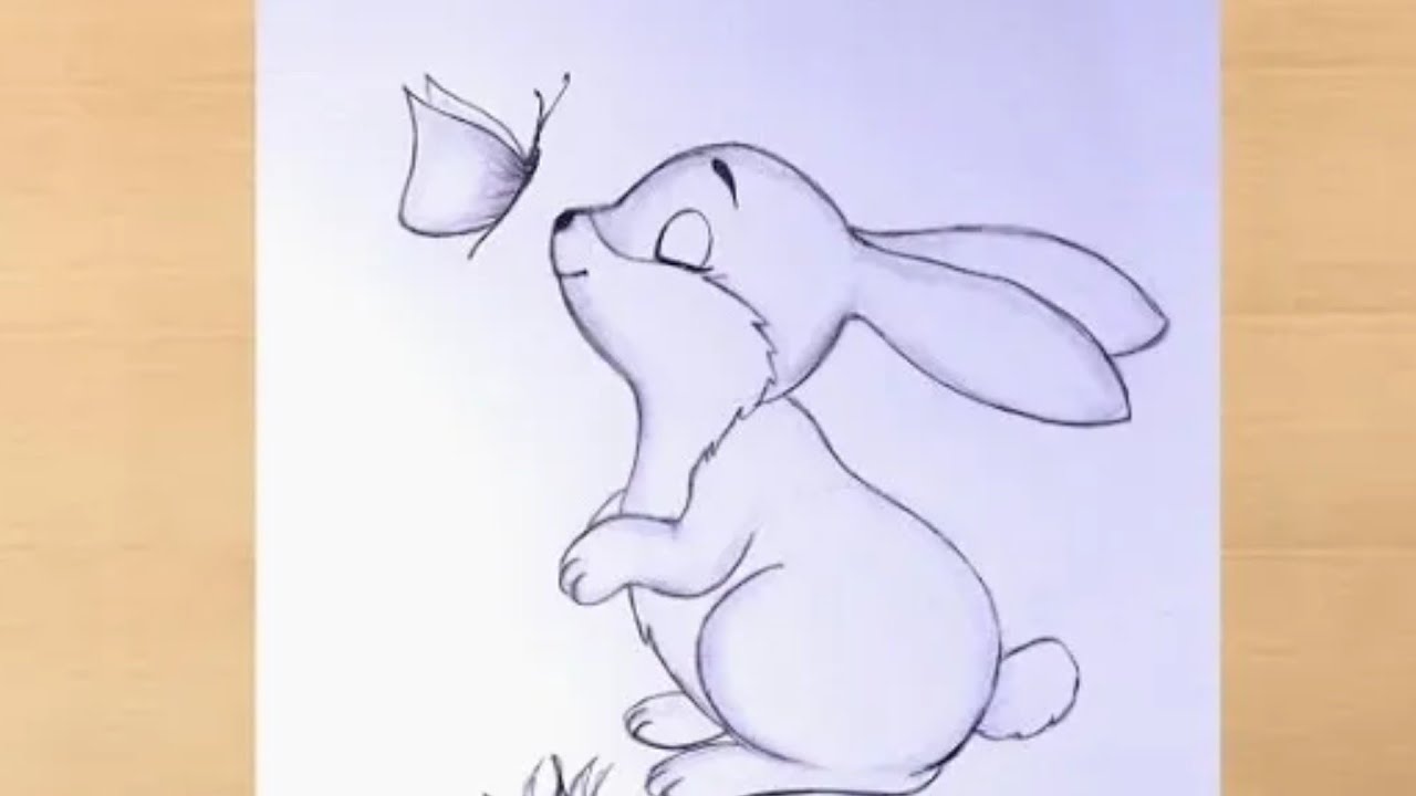 Drawing Pencils PNG Image Rabbits Pencil Drawing Pencil Sketch Cute Rabbit  Drawing Drawing Clipart PNG Image For Free Download