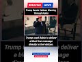 Trump Sends Rubio To Vatican With Sharp Iran Message For Pope | GK SATYAM STUDY