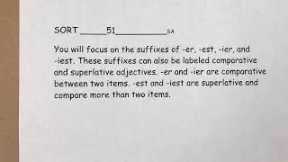 Syllable and Affixes Sort 51