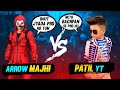 Patil YT VS Arrow Majhi || Surprise Custom Red Criminal Bundle ID Challenge || Garena Free Fire