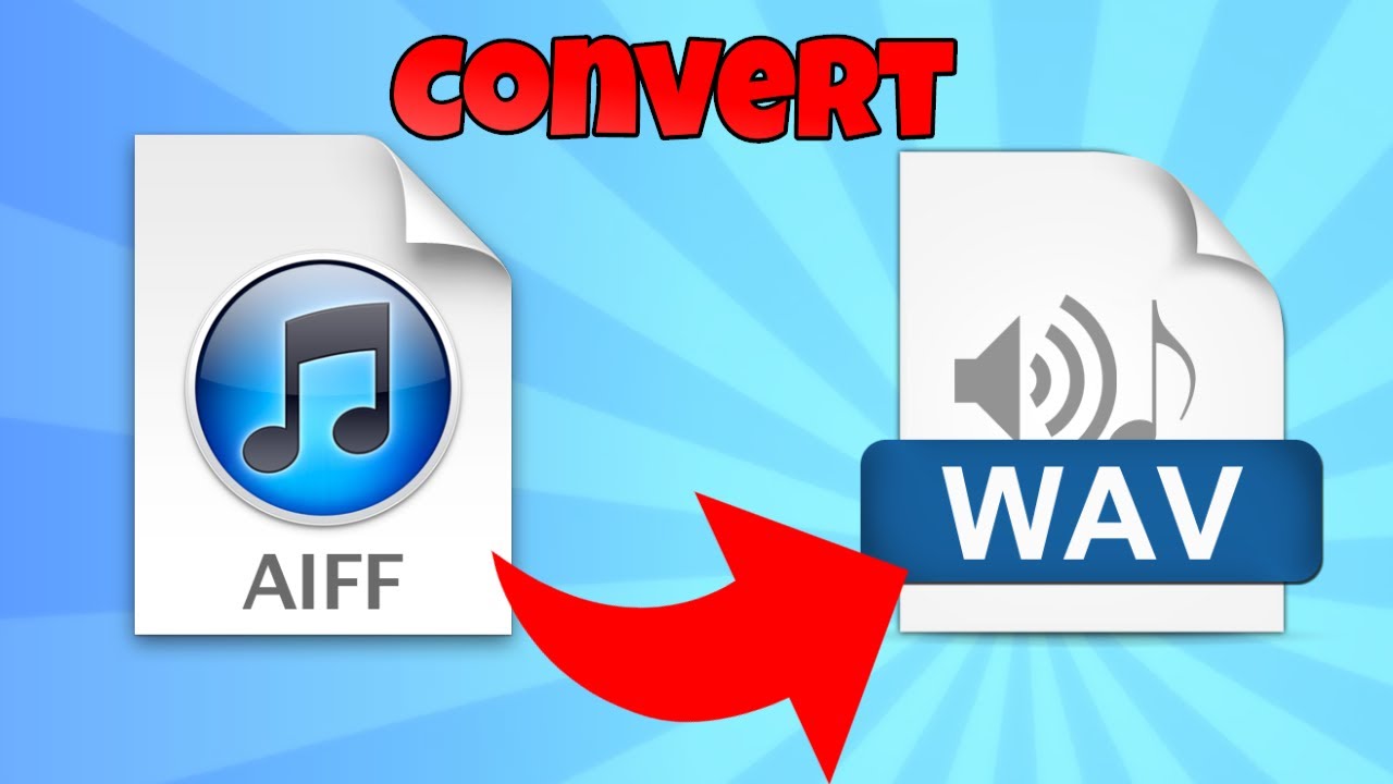 how to convert aiff to wav