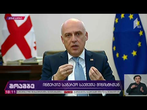 ინტერვიუ საგარეო საქმეთა მინისტრთან