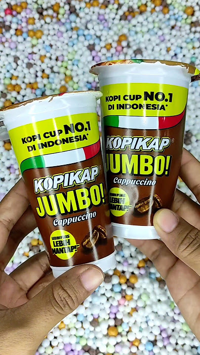 Menemukan minuman KOPIKAP jumbo cappucino #minuman #huntingjajan #drink #kopi