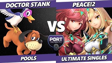 Port Priority 9 - DOCTOR STANK (Duck Hunt) Vs. Peace!2 (Pyra Mythra) Smash Ultimate - SSBU