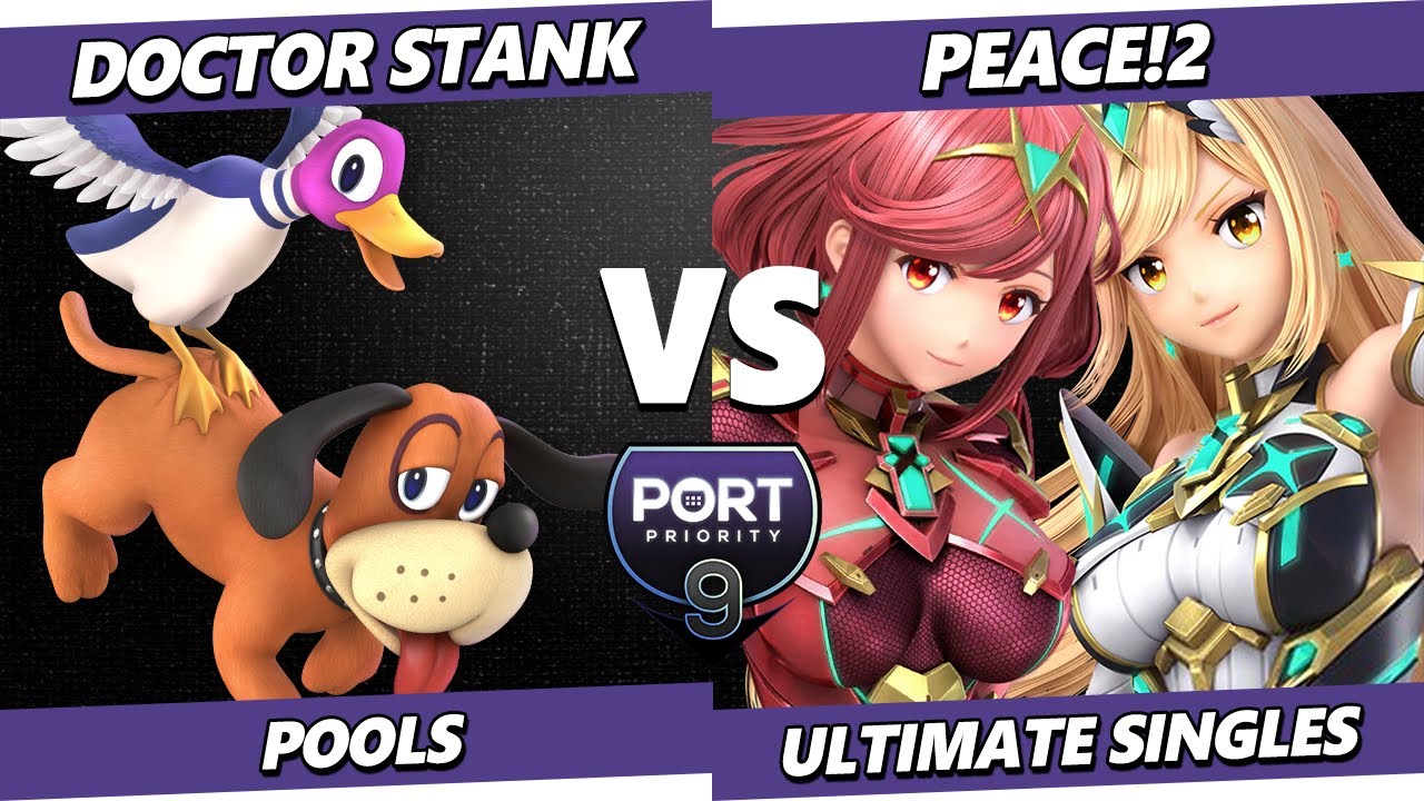 Port Priority 9 - DOCTOR STANK (Duck Hunt) Vs. Peace!2 (Pyra Mythra) Smash Ultimate - SSBU