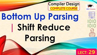 L29: Bottom Up Parsing | Shift Reduce Parsing | Compiler Design(CD) Lectures in Hindi