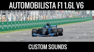 Automobilista 1.6L V6 F1 car with custom engine sounds made in FL Studio