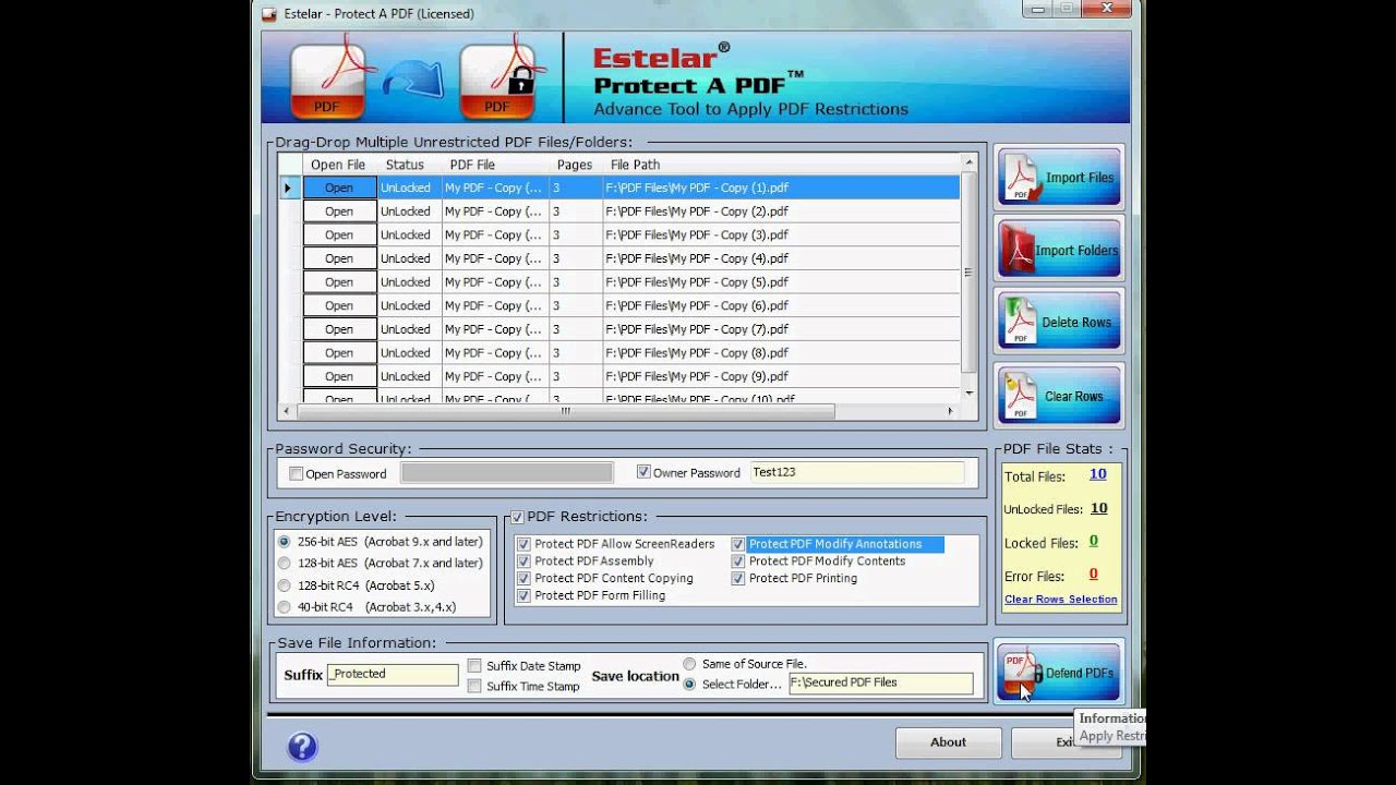 Protect a PDF with Latest PDF Encryption Tool