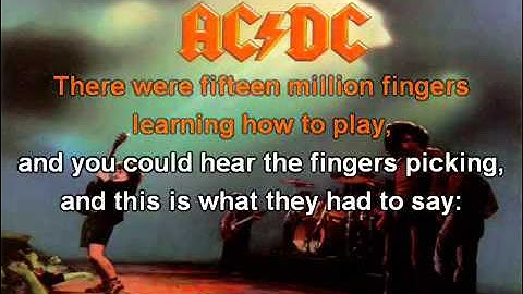 Let There Be Rock Karaoke version - Karaoke performance video thumbnail