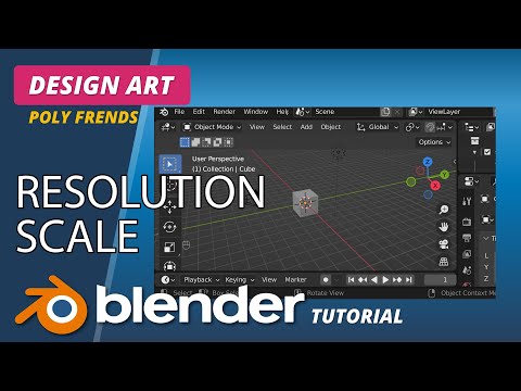 Resolution Scale Blender Interface Display - Изменение размеров управления в Blender