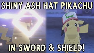 Shiny Ash Hat Pikachu Transfers Through Pokemon Home Pokemon Sword Shield.