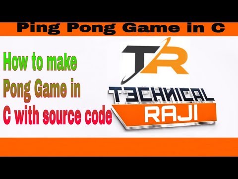 Ping Pong Game in C _ How to make pong game in turbo c _With Source Code