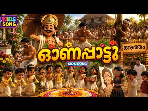 ഓണാക്കോഷം -Onam Celebration |Kids Malayalam Cartoon Song #kidsong #nurseryrhymes #onam #toddlersongs