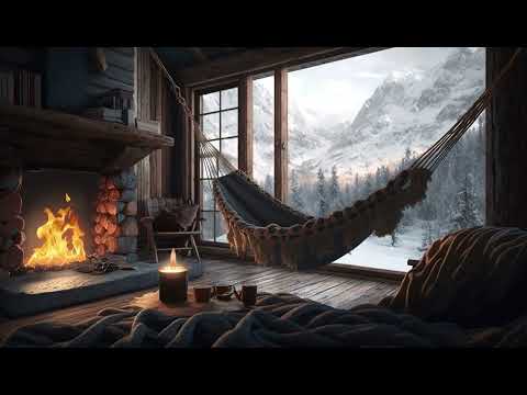 سورة الكهف القارئ أحمد خضر مع صوت فرقعة الحطب وتساقط الثلج