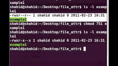 Linux Hindi Tutorial : Linux File Attributes - IIT Bombay