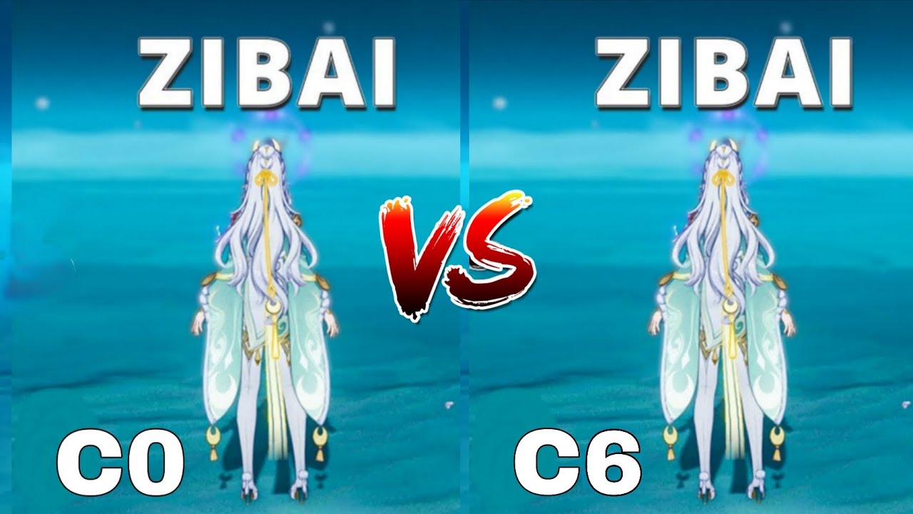 C0 ZIBAI против C6 ZIBAI: чего стоит C6 ZIBAI?? | Утечка информации из Genshin Impact 6.3