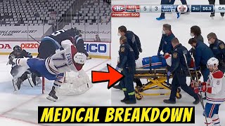 Jake Evans Stretchered Off After DANGEROUS and UNSAFE Hit - Doctor Explains