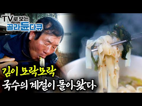 후루룩 김이 모락모락 나는 국수 한 젓가락 국수의 계절이 돌아왔다ㅣ전국 국수 맛집모음 골라듄다큐