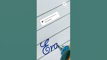 Writing a Beautiful Name: Eram 🌸 | Italic Script Calligraphy #Handwriting #shorts #Calligraphy