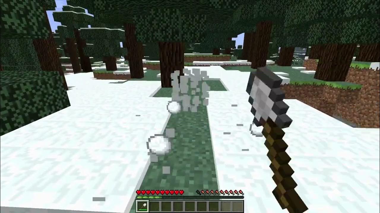 how to harvest snow in minecraft YouTube
