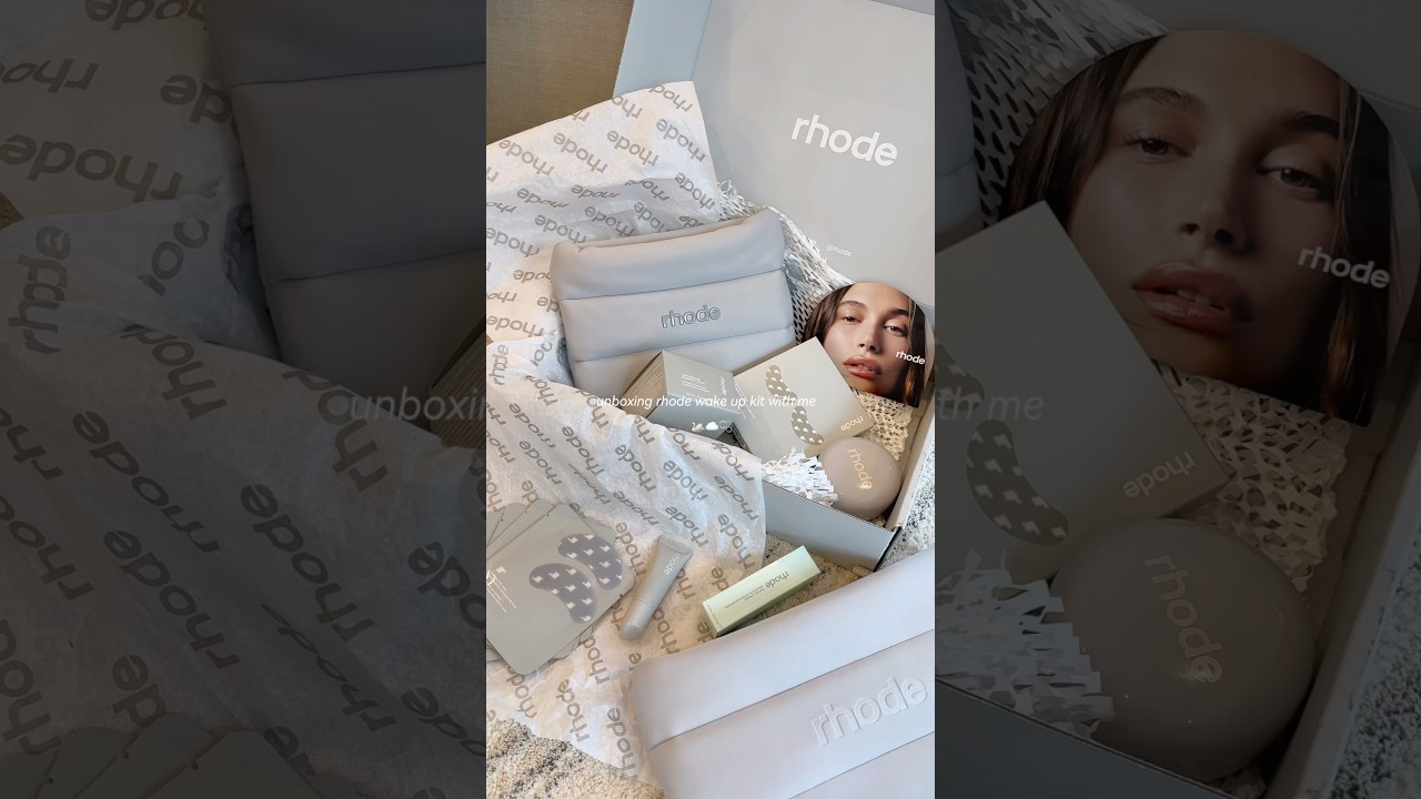 rhode wake up kit unboxing🦢☁️🫧#unboxing #shoppinghaul #asmr