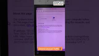 Chrome Unusual Traffic (I'am not a robot)🖥️🚦#ytshorts #computers