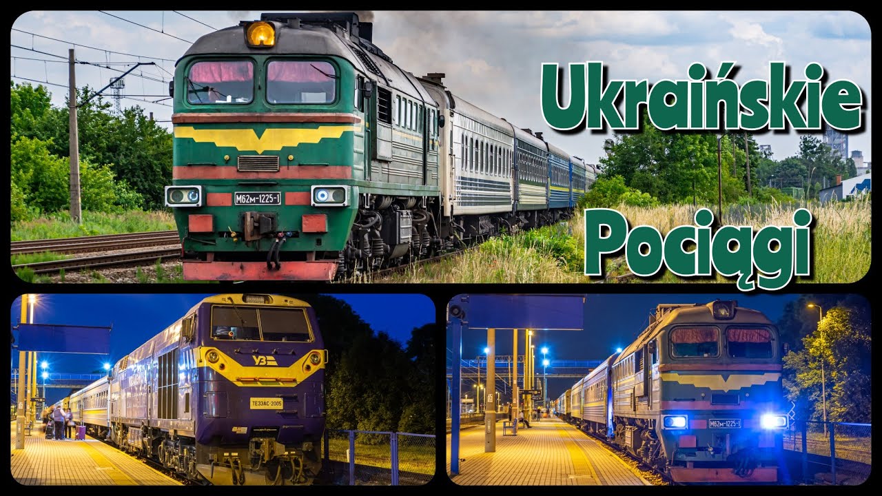 3 Ukraińskie pociągi pasażerskie w Chełmie