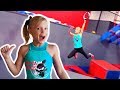 Payton's Ninja Race with American Ninja Warrior Jr. Friend!