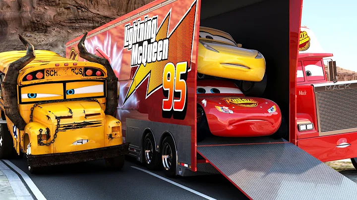 Lightning McQueen CHALLENGES Miss Fritter to a rea...