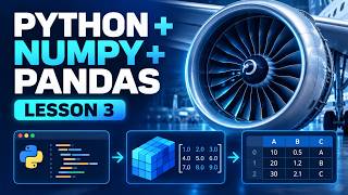 Essential Python, NumPy & Pandas Concepts for Aircraft Engine Prediction | Lesson 3