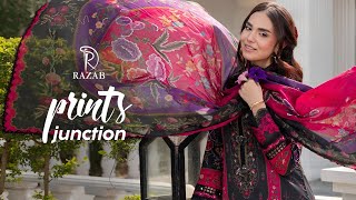 Razab Prints Junction Summer Lawn’25 | Razab Unstitched Embroidered Lawn Collection 2025