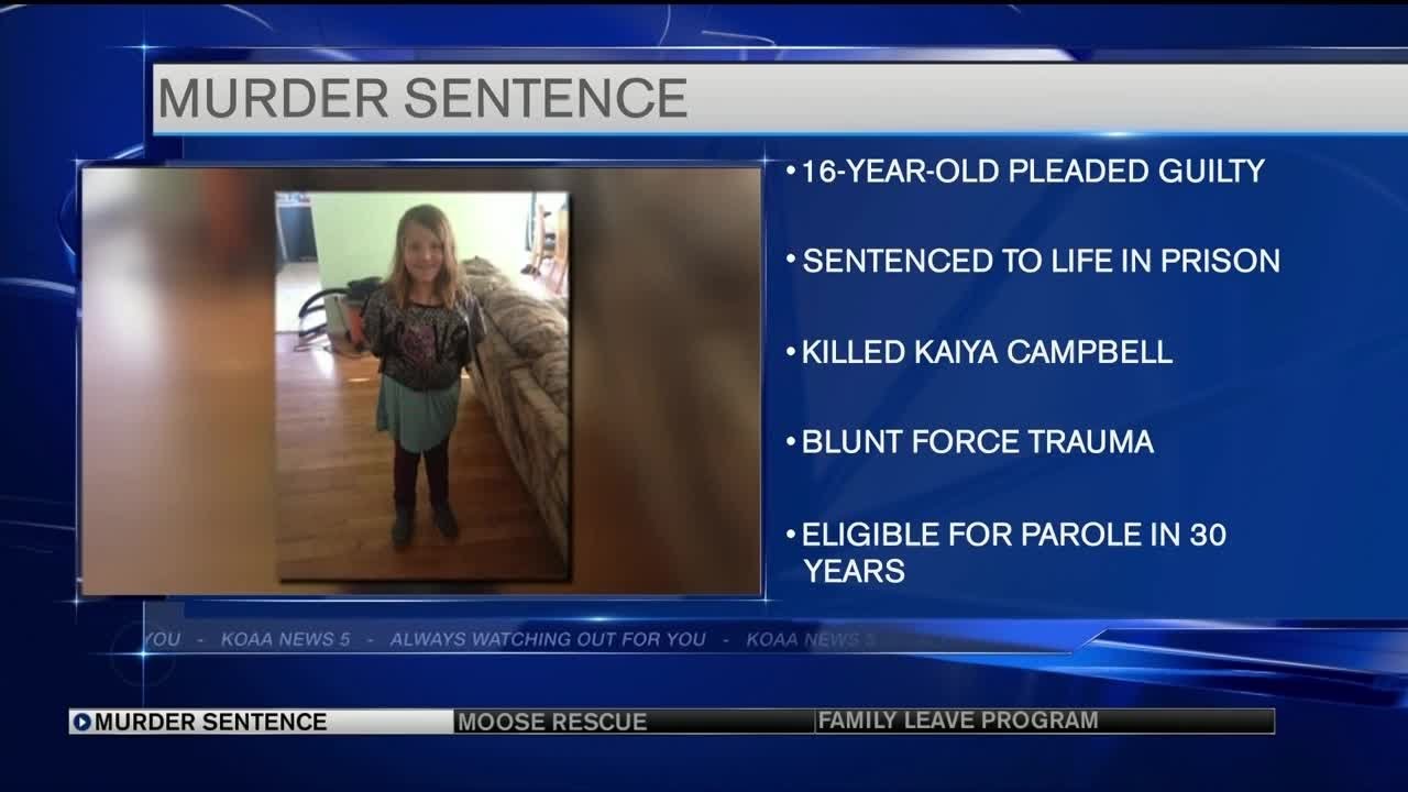 Sixteen-year-old sentenced to life in prison for death of Kiaya Campbell