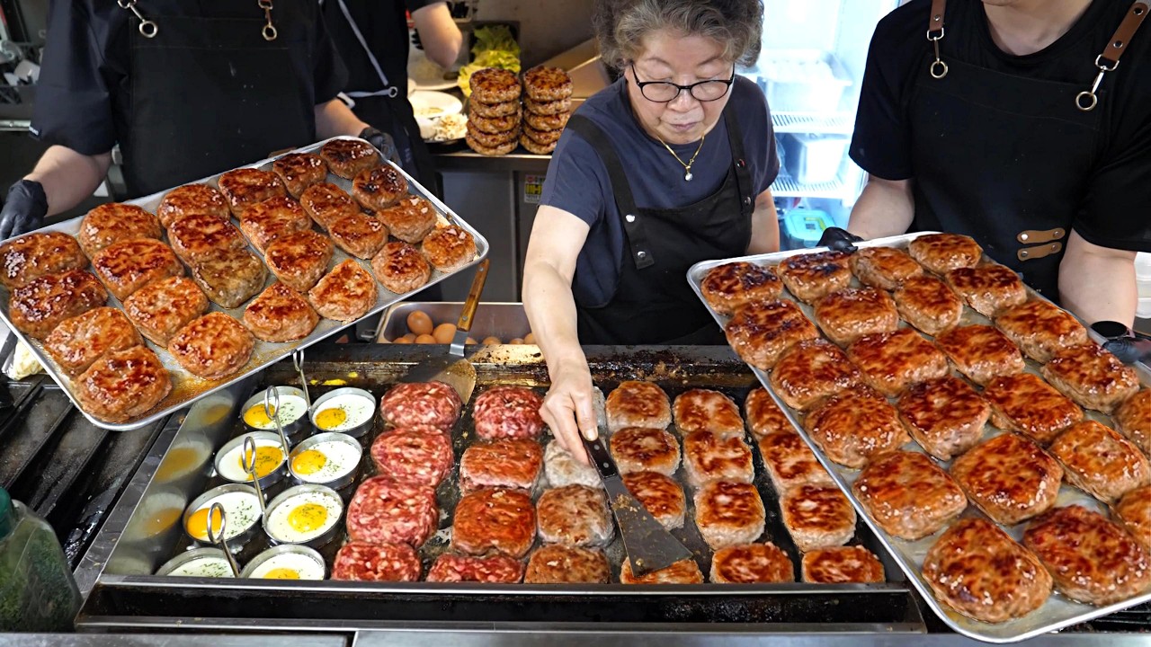 5평 지하상가에서 시작해서 연매출 15억 찍는다는? 18년 경력 할머니 함박스테이크 / Korean Grandma Hamburg Steak / Korean Street Food