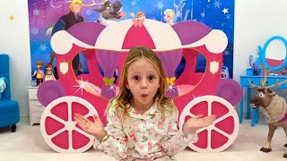 Nastya and the story of her new magical bed for the princess