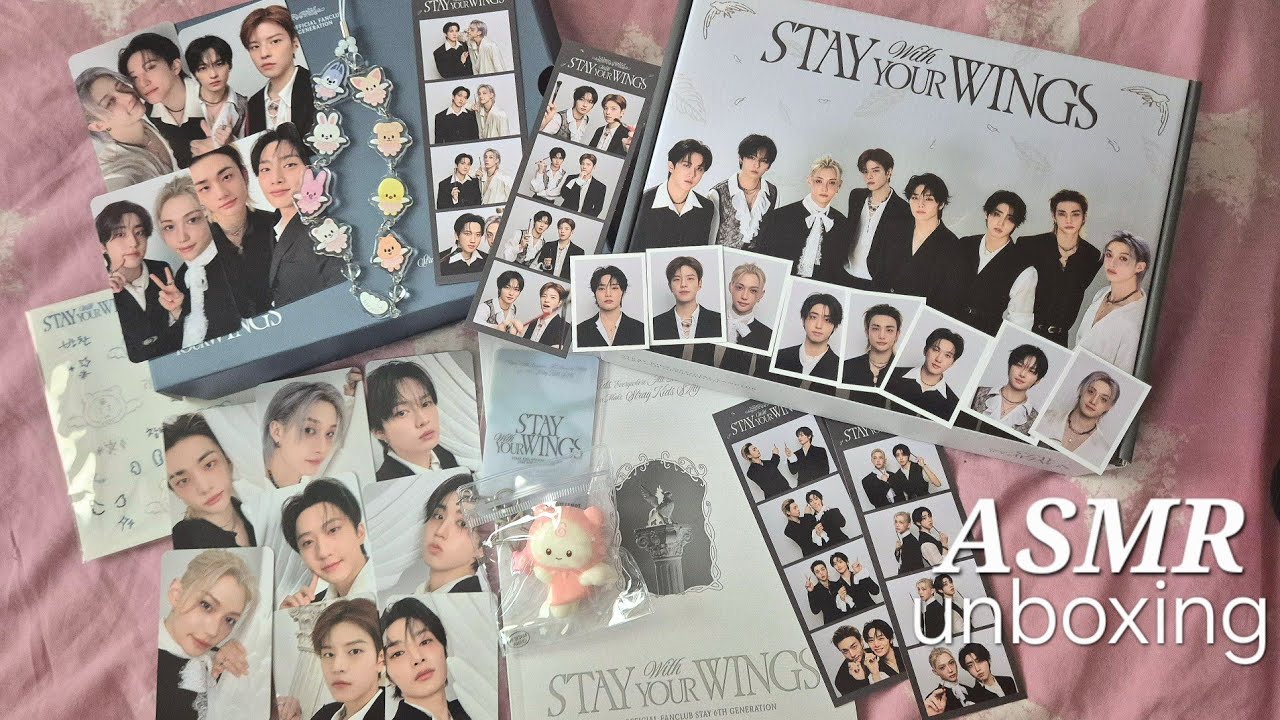 Unboxing STRAY KIDS 6th Fanclub Membership Kit | ASMR #17 - YouTube