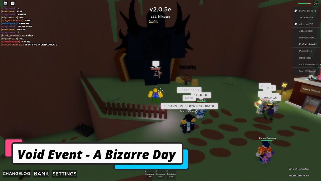 Void Event - A Bizarre Day