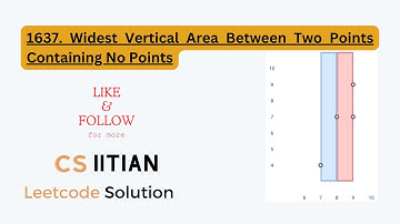 Leetcode Daily Challenge - 1637. Widest Vertical Area Between Two Points Containing No Points
