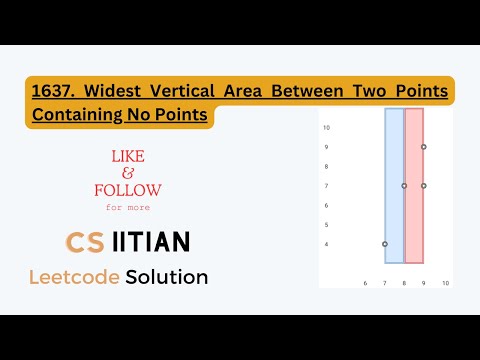 Leetcode Daily Challenge - 1637. Widest Vertical Area Between Two Points Containing No Points