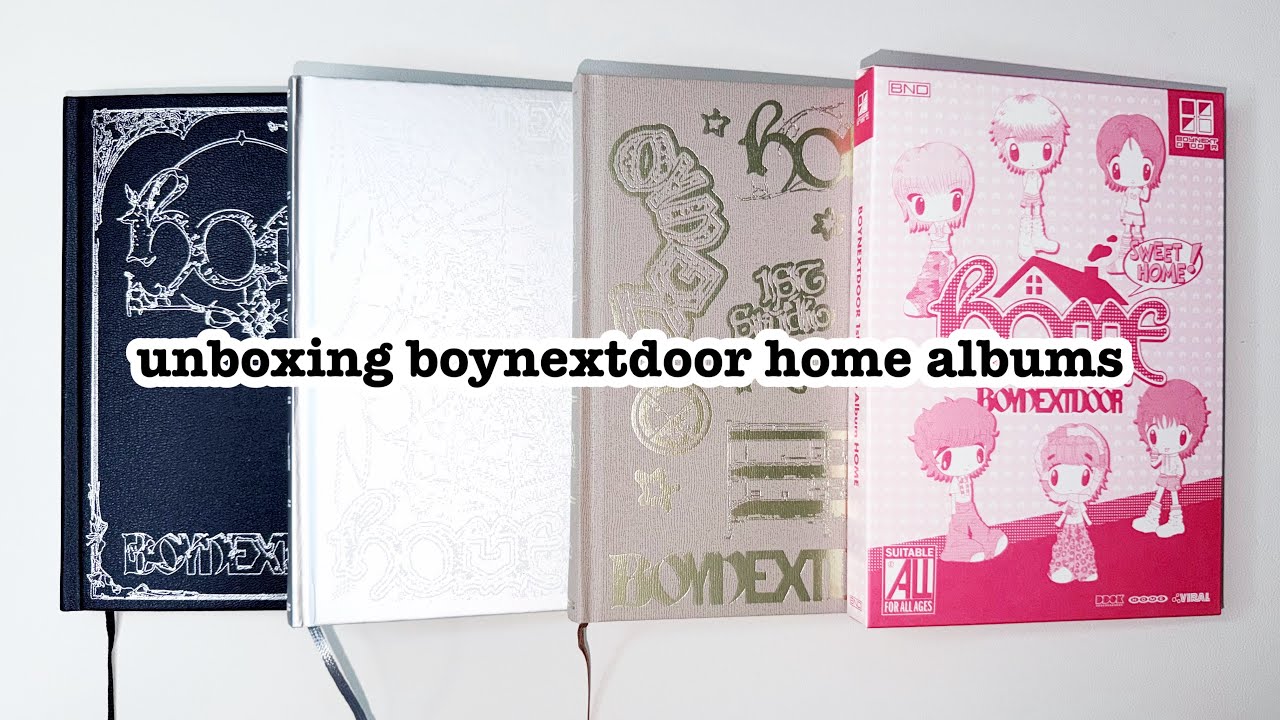 ☼ unboxing boynextdoor home albums ☀︎ navigator, weaver, bunker