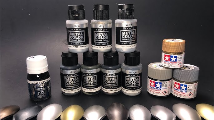 HOW to airbrush the NEW Formula Vallejo Metal Color