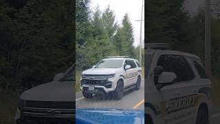 Uniden R9w vs. Sheriff, Tricky Backroads, 33.8 C/O @VortexRadar