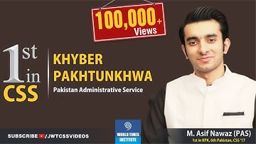 World Times Interview Series | M. Asif Nawaz (6th in Pakistan, PAS, CSS 2017)|(Full Episode)