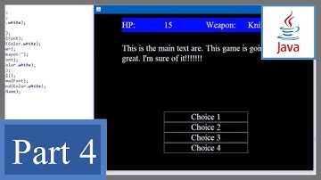 How to Make a Text Adventure Game with GUI in Java P4 - Display player status