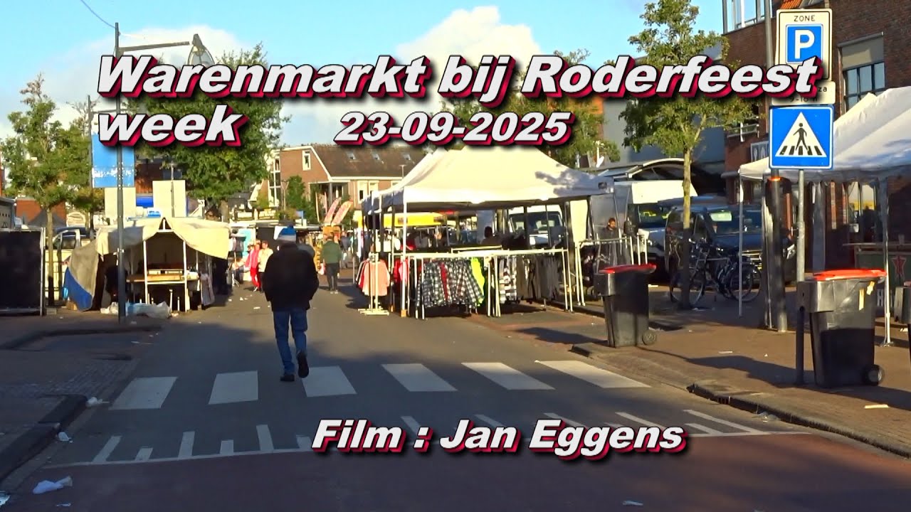 Warenmarkt bij Roderfeestweek 23 09 2025