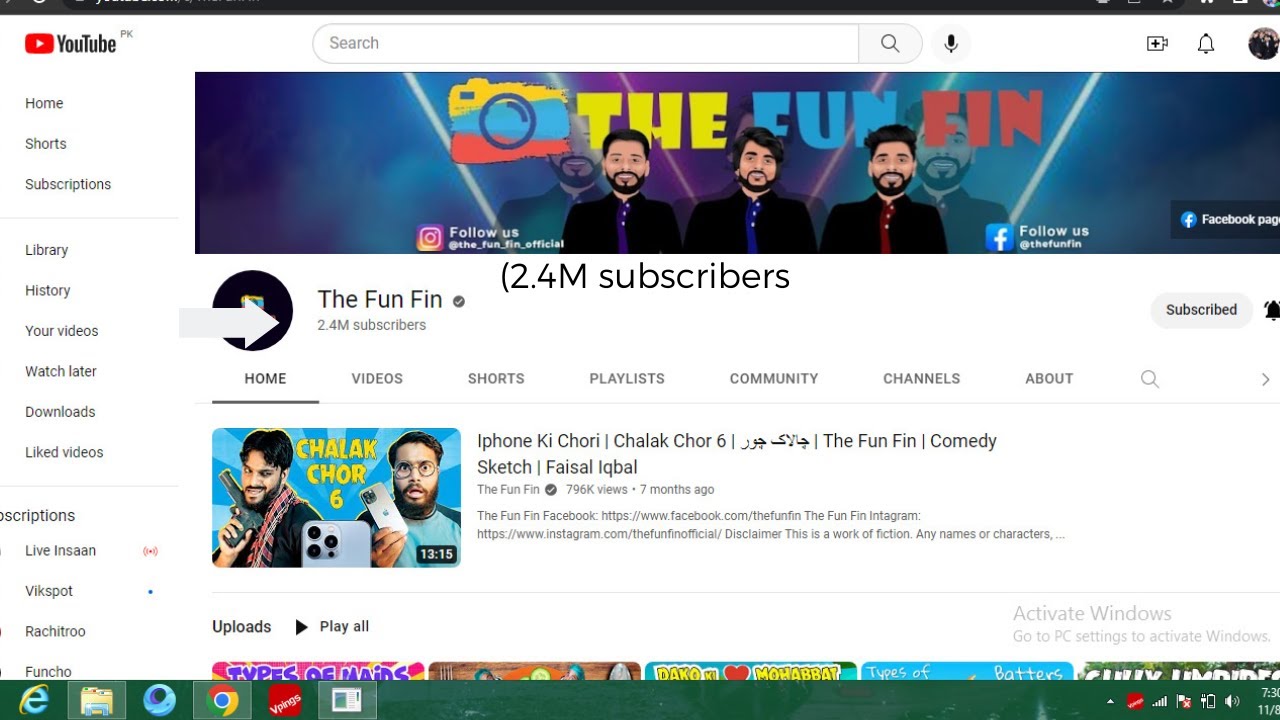 The Fun Fn I HACK THE FUN FIN SUBSCRIBER 660K TO 2.4M subscriber so sorry fun fin ...