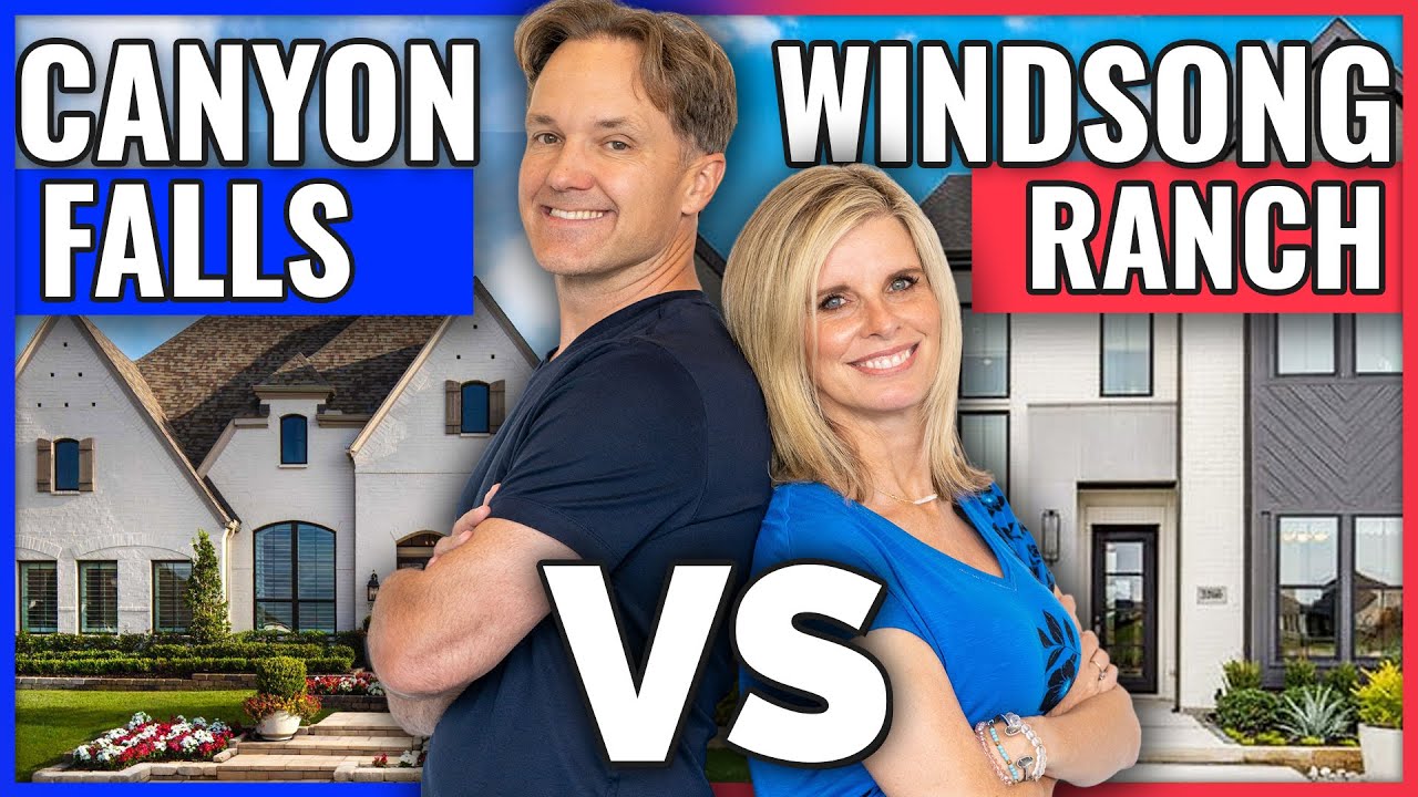 Best Neighborhoods in Dallas-Windsong Ranch Prosper TX or Canyon Falls Flower Mound TX